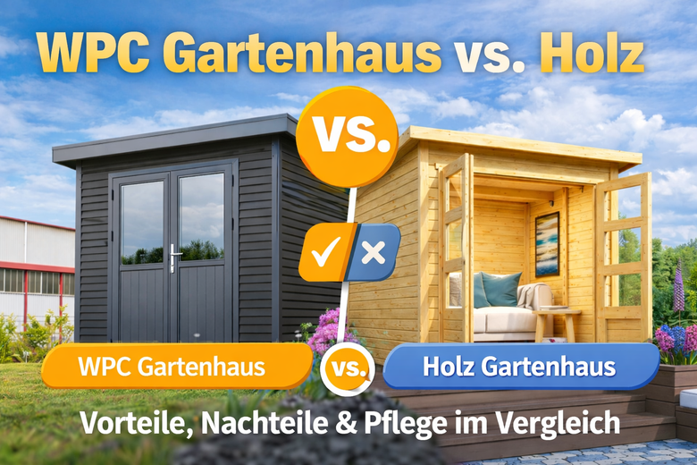WPC Gartenhaus vs. Holz: Vorteile, Nachteile & Pflege im Vergleich