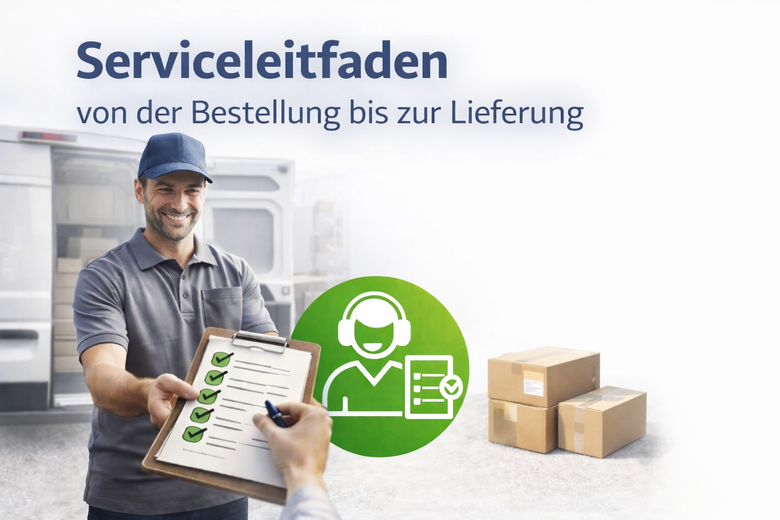 Ihr Serviceleitfaden – von der Bestellung bis zur Lieferung