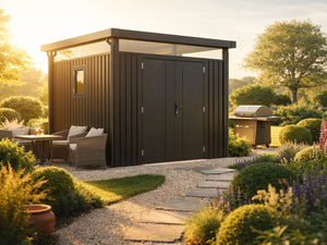 Metallgerätehaus von Osb