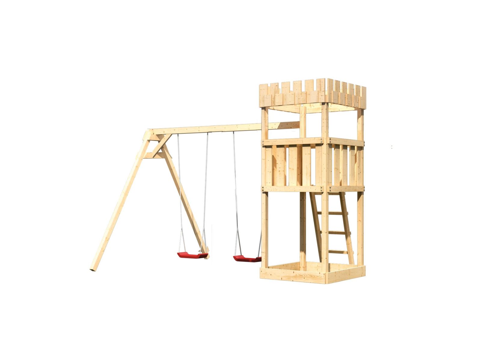 Karibu Ritterburg Löwenherz + Doppelschaukel