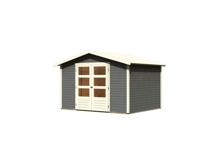 Karibu Gartenhaus Amberg 5 terragrau