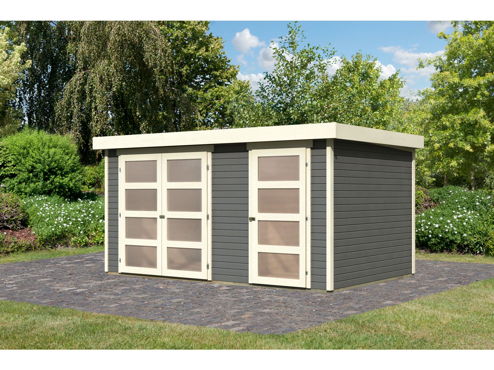 Karibu Systemhaus Mühlentrup 2 terragrau 19 mm