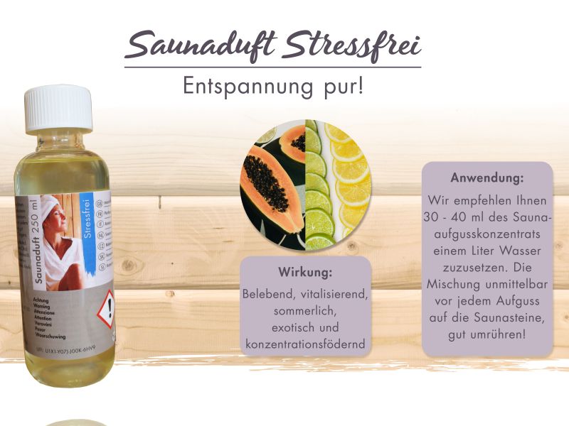 Karibu Sauna Aufgusskonzentrat Stressfrei (Limette/Papaya/Zitrone)