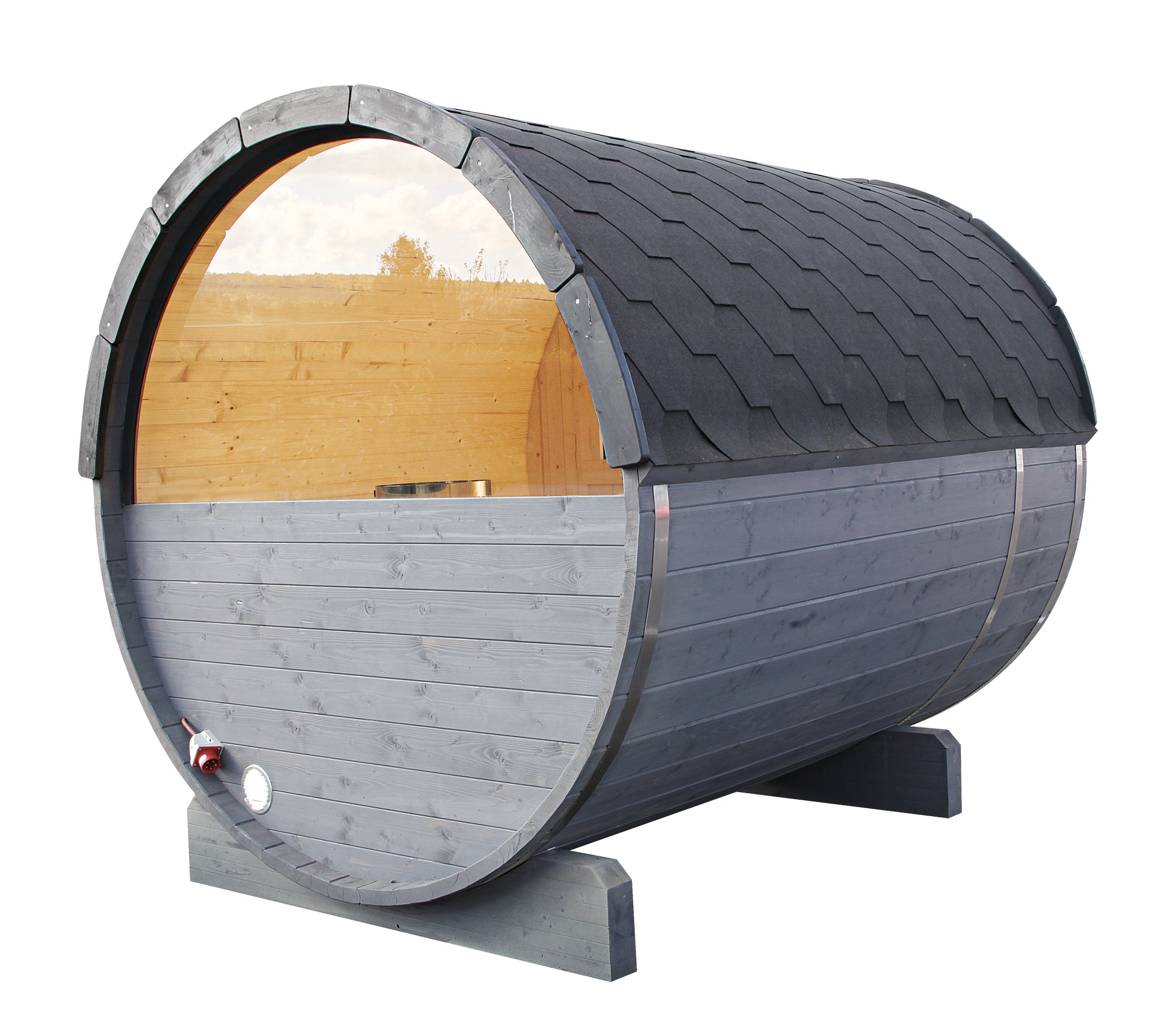 Wolff Finnhaus Einzelfenster feststehend Upgrade Halbrundglas für Ø 235