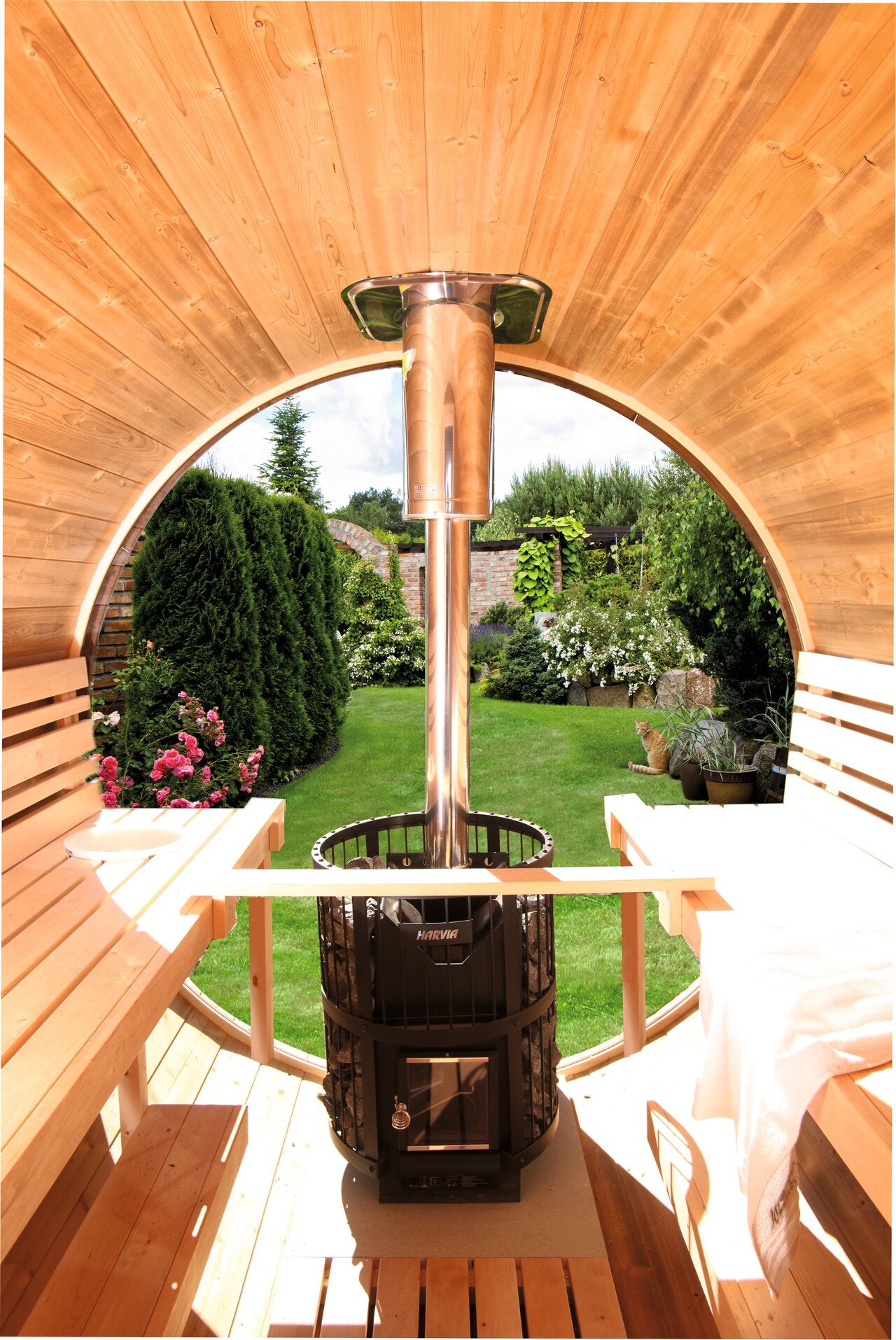 Wolff Finnhaus Einzelfenster feststehend Glaselement Upgrade Vollglasfront für Ø 235