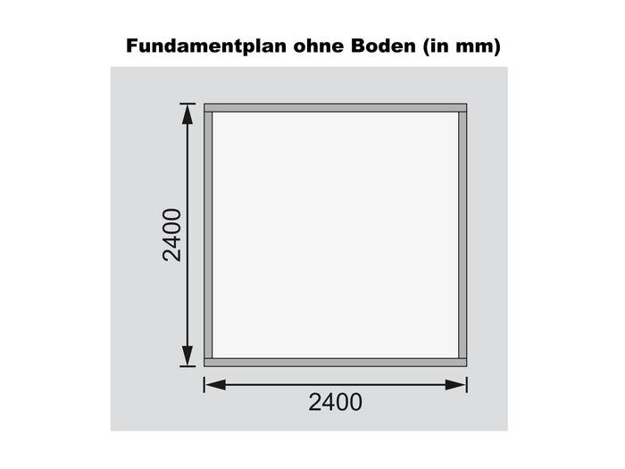Karibu Gartenhaus Theres 3 terragrau 28 mm