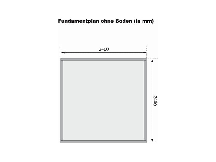 Karibu Gartenhaus Theres 3 terragrau 28 mm