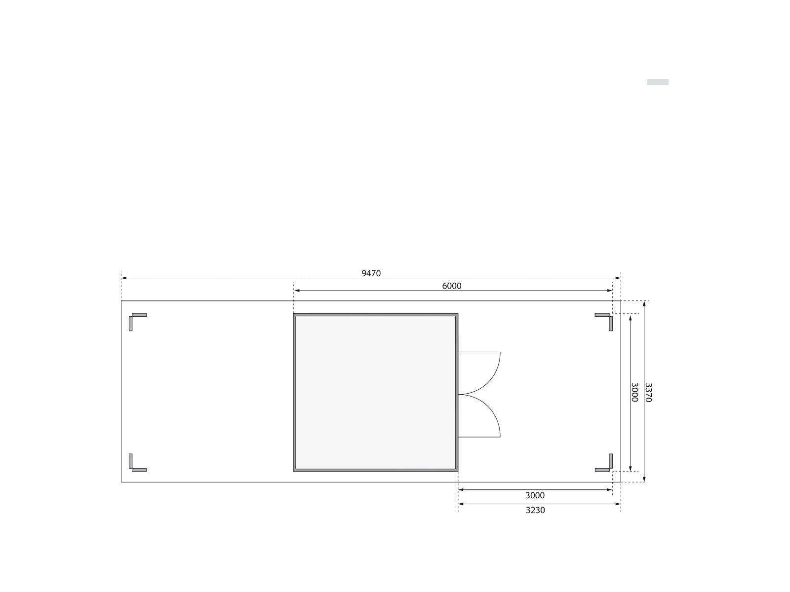 Karibu Gartenhaus Theres 7 natur- 2 Dachbausbauelemente