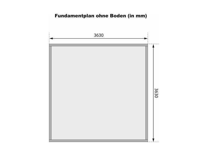 Karibu Gartenhaus Radeburg 3 terragrau 38 mm