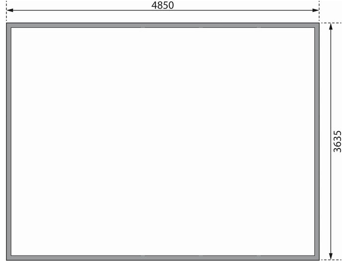 Karibu Gartenhaus Radeburg 4 natur 38 mm