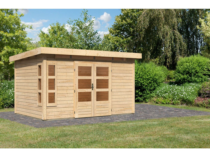 Karibu Gartenhaus Kastorf 7 - 28 mm natur