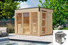 Wolff Finnhaus Sauna Paradiso 3x2 2-Raum Set-1, mit Ofen ext. Steuerung 9 kw