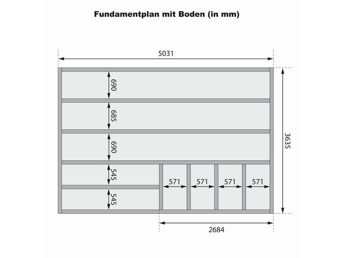 Karibu Hybrid Saunahaus Ares 3, naturbelassen/graualuminium -ohne Ofen-