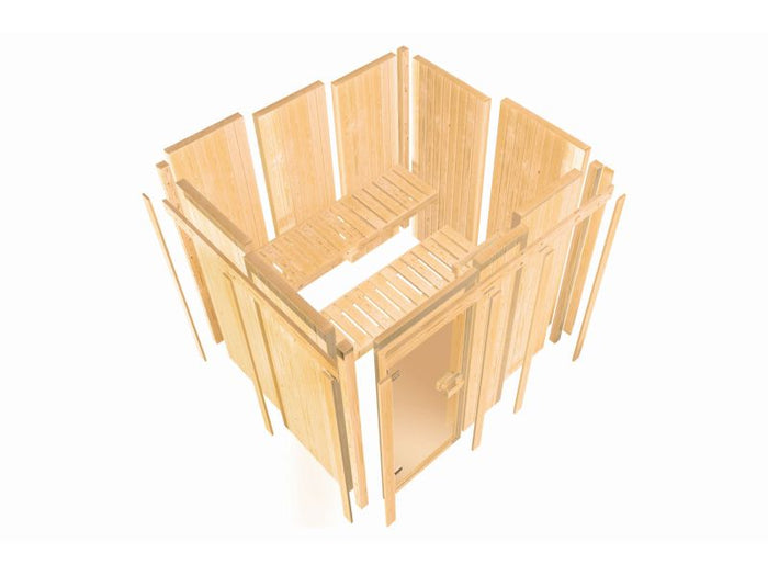 Karibu Sauna Airi, ohne Ofen - ohne Dachkranz -