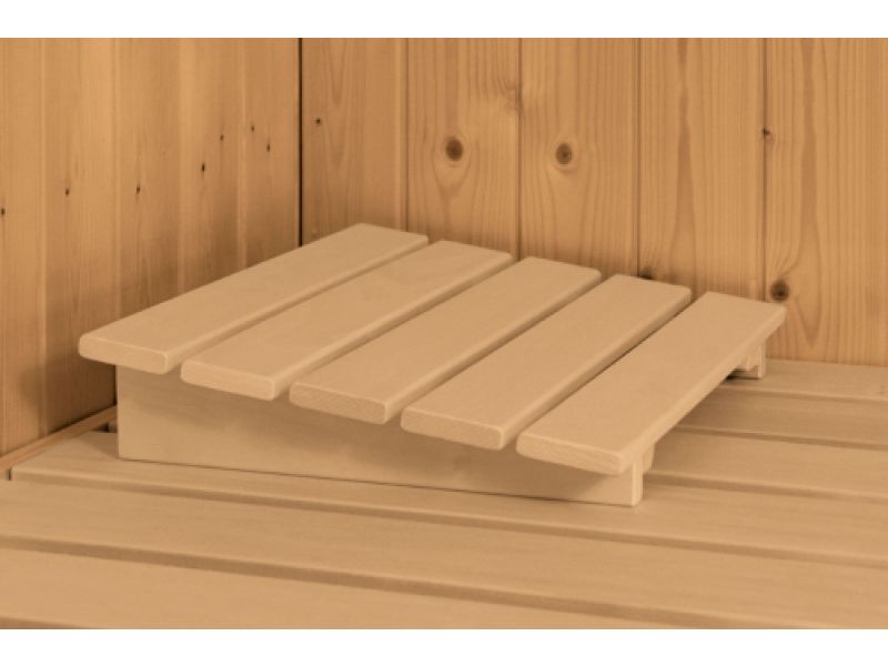 Karibu Sauna Airi, inkl. 9 kW Ofen ext. Steuerung - mit Dachkranz -