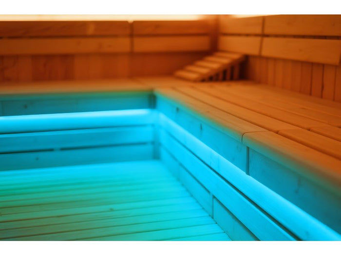 Karibu Saunalicht LED Schlauch 200cm Verlängerung Unterbankleuchte