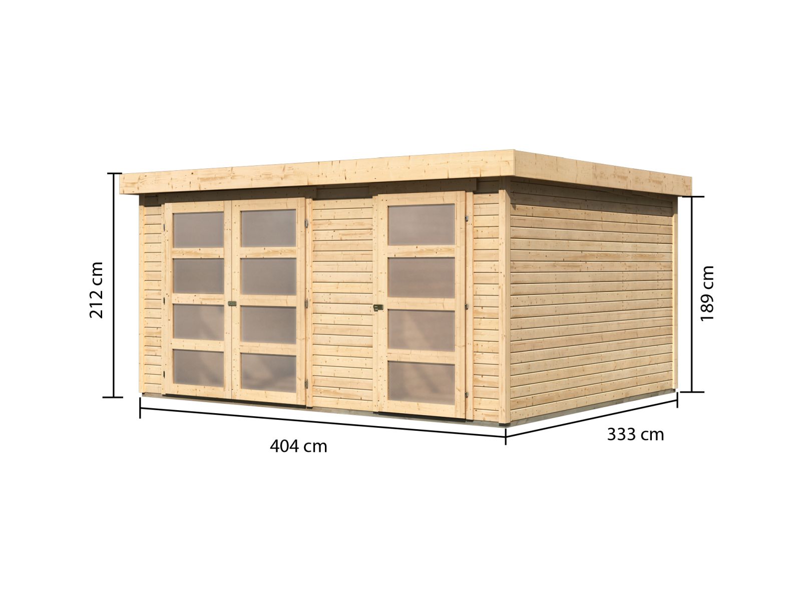 Karibu Systemhaus Mühlentrup 3 naturbelassen 19 mm