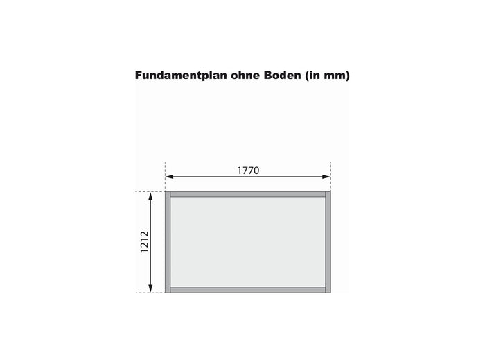 Karibu Gerätehaus Dahme 1 natur 14 mm