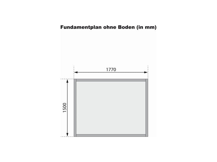 Karibu Gerätehaus Dahme 2 natur 14 mm