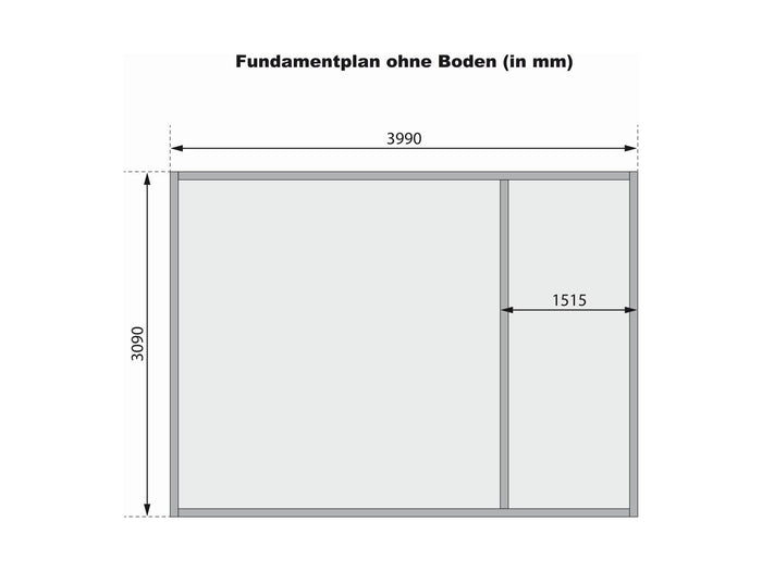 Karibu Gartenhaus Lagor 1 38 mm 2-Raum-Haus
