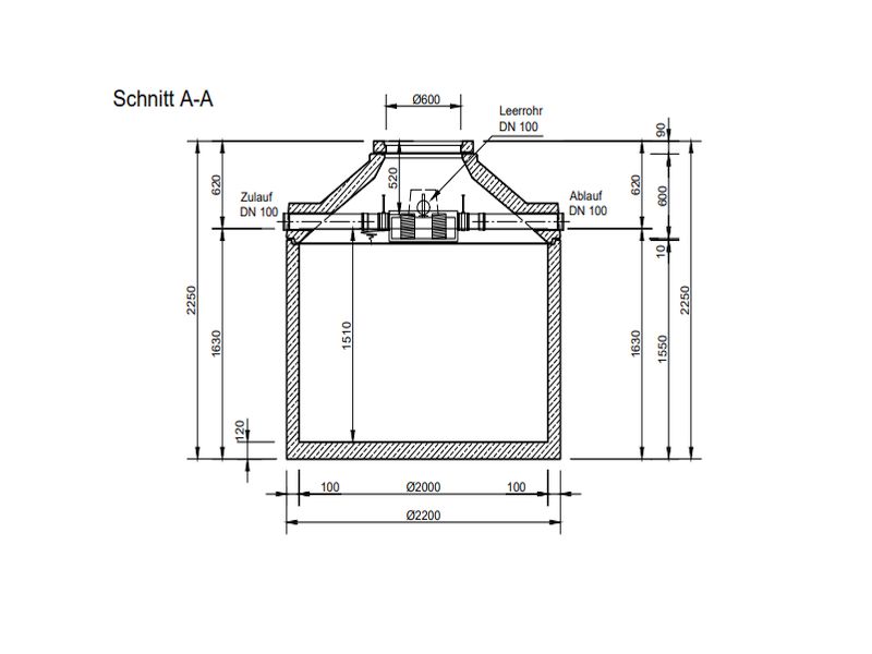 Mall Betonzisterne Family 4700 Liter, begehbar, mit Patronenfilter