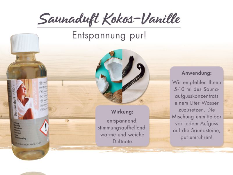 Karibu Sauna Aufgusskonzentrat Kokos Vanille