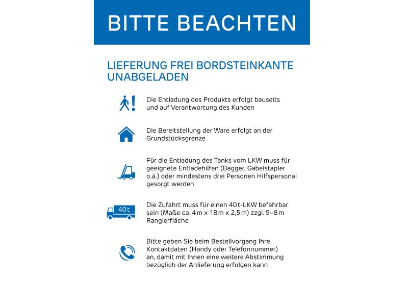 4Rain FLAT L Flachtank-Zisterne 5.000 Liter, inkl. Schachtverlängerung