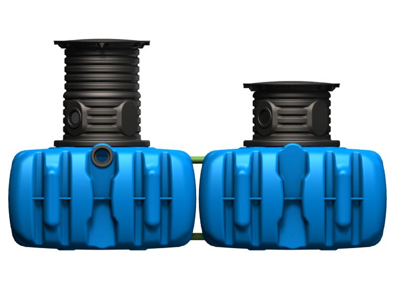 4Rain FLAT XL Flachtank-Komplettpaket Garten-Comfort, 14.000 Liter (2 x 7.000 Liter)