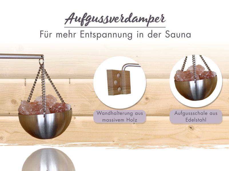 Karibu Saunazubehör-Set Premium 5-teilig