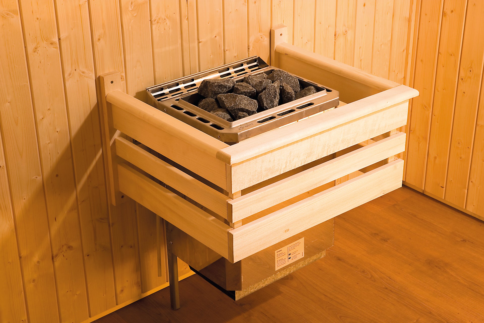 Weka Premium-Massivholzsauna Turku 1 GTF Sparset 1 inkl. 7,5 kW Sauna-Ofen