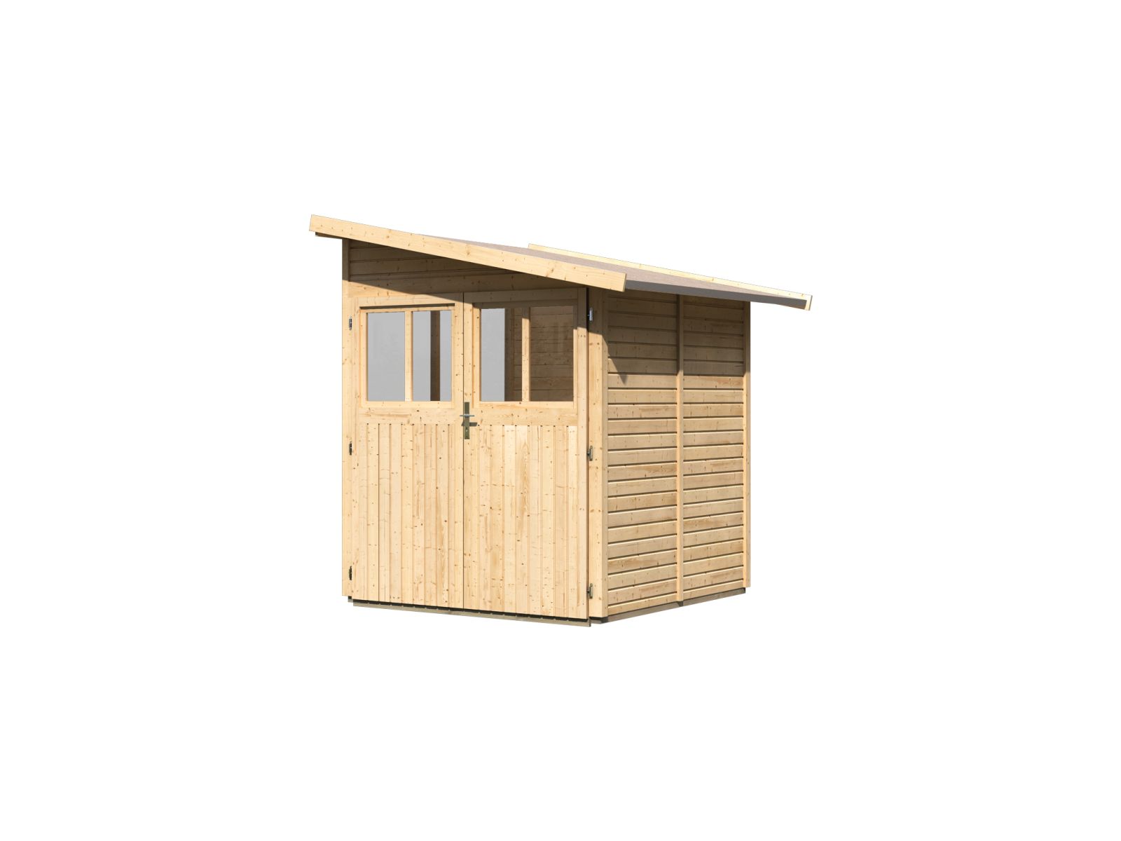 Karibu Gartenhaus Wandlitz 2 natur 19 mm