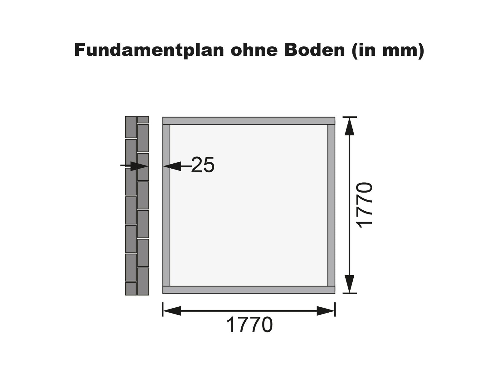 Karibu Gartenhaus Wandlitz 2 natur 19 mm