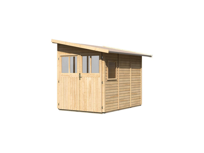 Karibu Gartenhaus Wandlitz 3 natur 19 mm