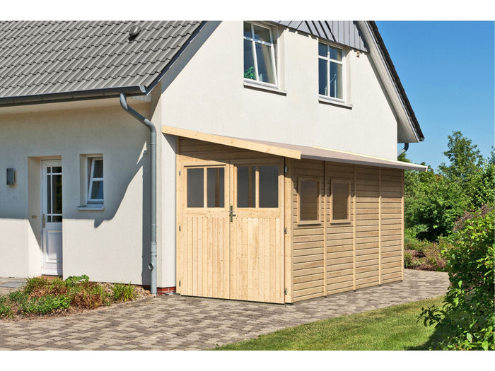 Karibu Gartenhaus Wandlitz 4 natur 19 mm
