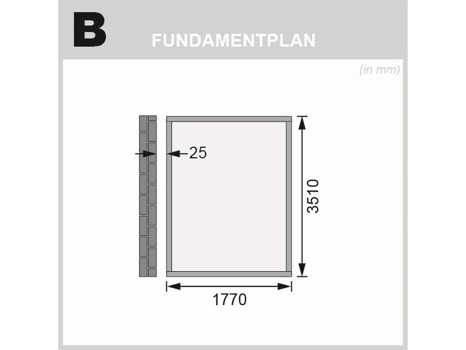 Karibu Gartenhaus Wandlitz 4 natur 19 mm