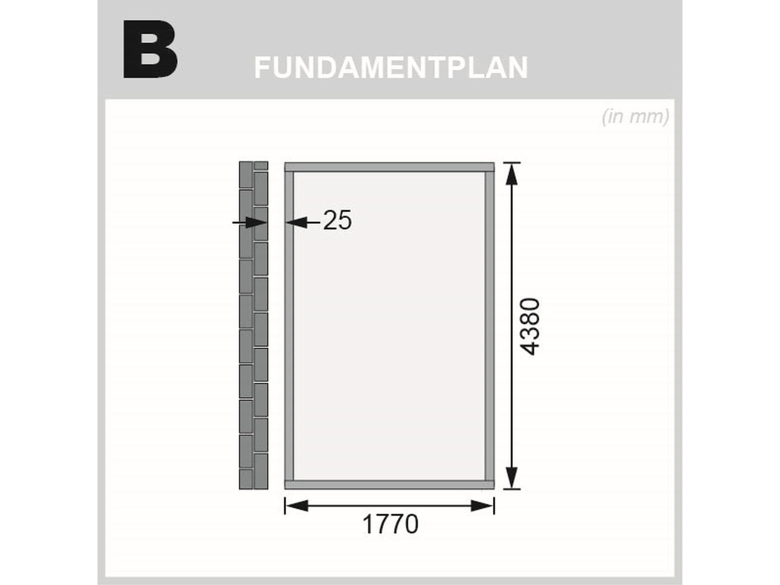 Karibu Gartenhaus Wandlitz 5 natur 19 mm