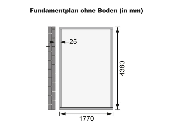 Karibu Gartenhaus Wandlitz 5 natur 19 mm