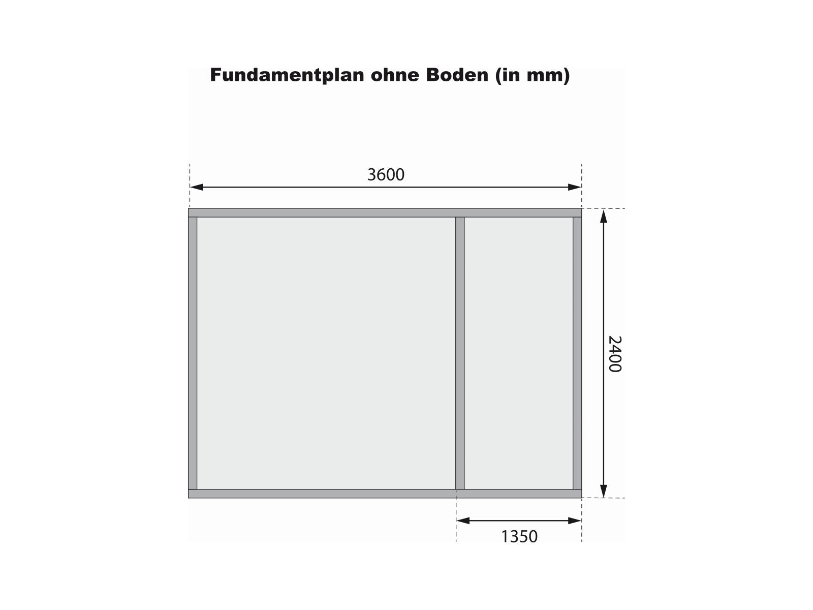 Karibu Gartenhaus Tintrup 2-Raum-Haus natur 28 mm