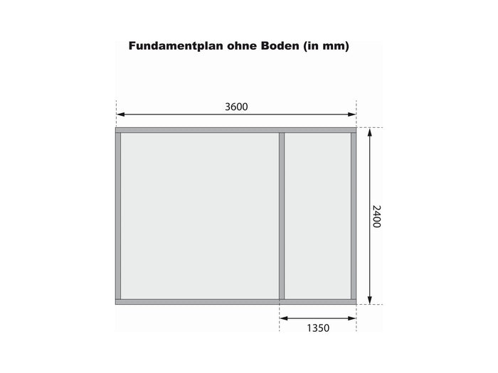 Karibu Gartenhaus Tintrup 2-Raum-Haus natur 28 mm