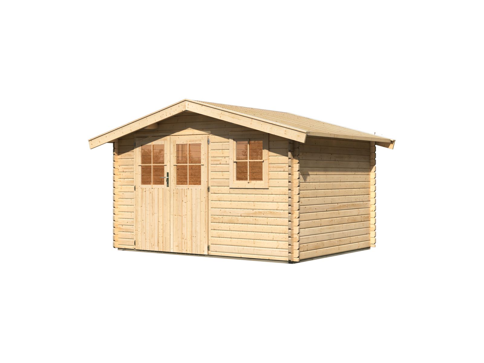 Gartenhaus 38 mm Felsenau 4 naturbelassen