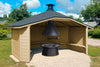 Wolff Finnhaus Wetterschutzhütte Wanja 3342 45 mit Grill