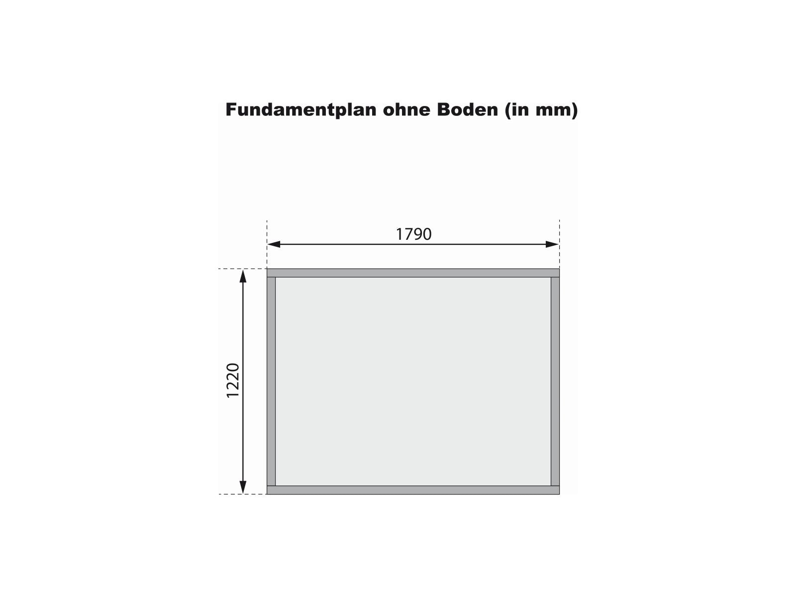 Karibu Gerätehaus Merseburg 2 natur 14 mm
