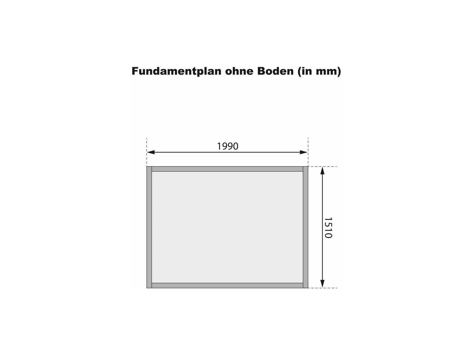 Karibu Gartenhaus Glücksburg 2 natur 19 mm