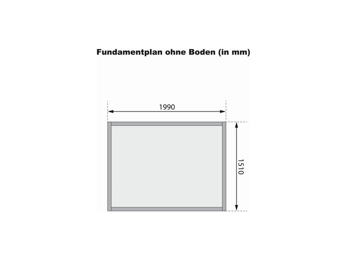 Karibu Gartenhaus Glücksburg 2 natur 19 mm