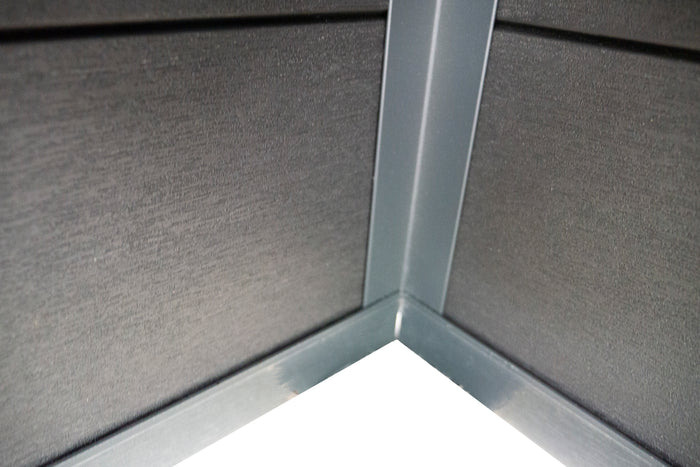 Wolff Finnhaus WPC-Haus Tona 5024 Anthrazit mit Wandpaket