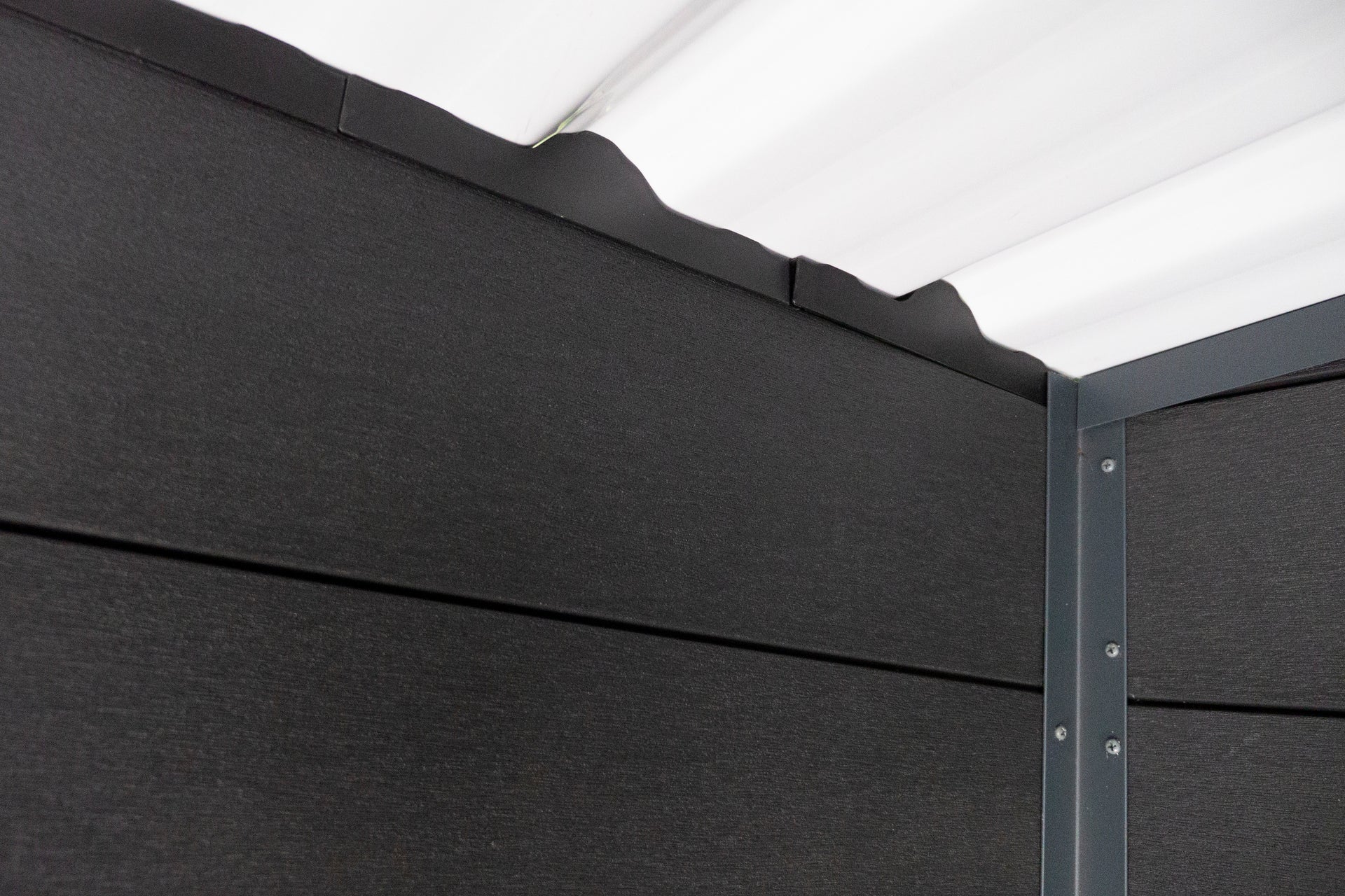 Wolff Finnhaus WPC-Haus Tona 5024 Anthrazit mit Wandpaket