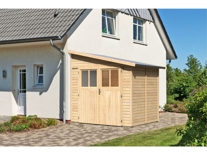 Karibu Gartenhaus Bomlitz 2 natur 19 mm