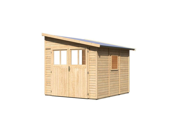 Karibu Gartenhaus Bomlitz 3 natur 19 mm