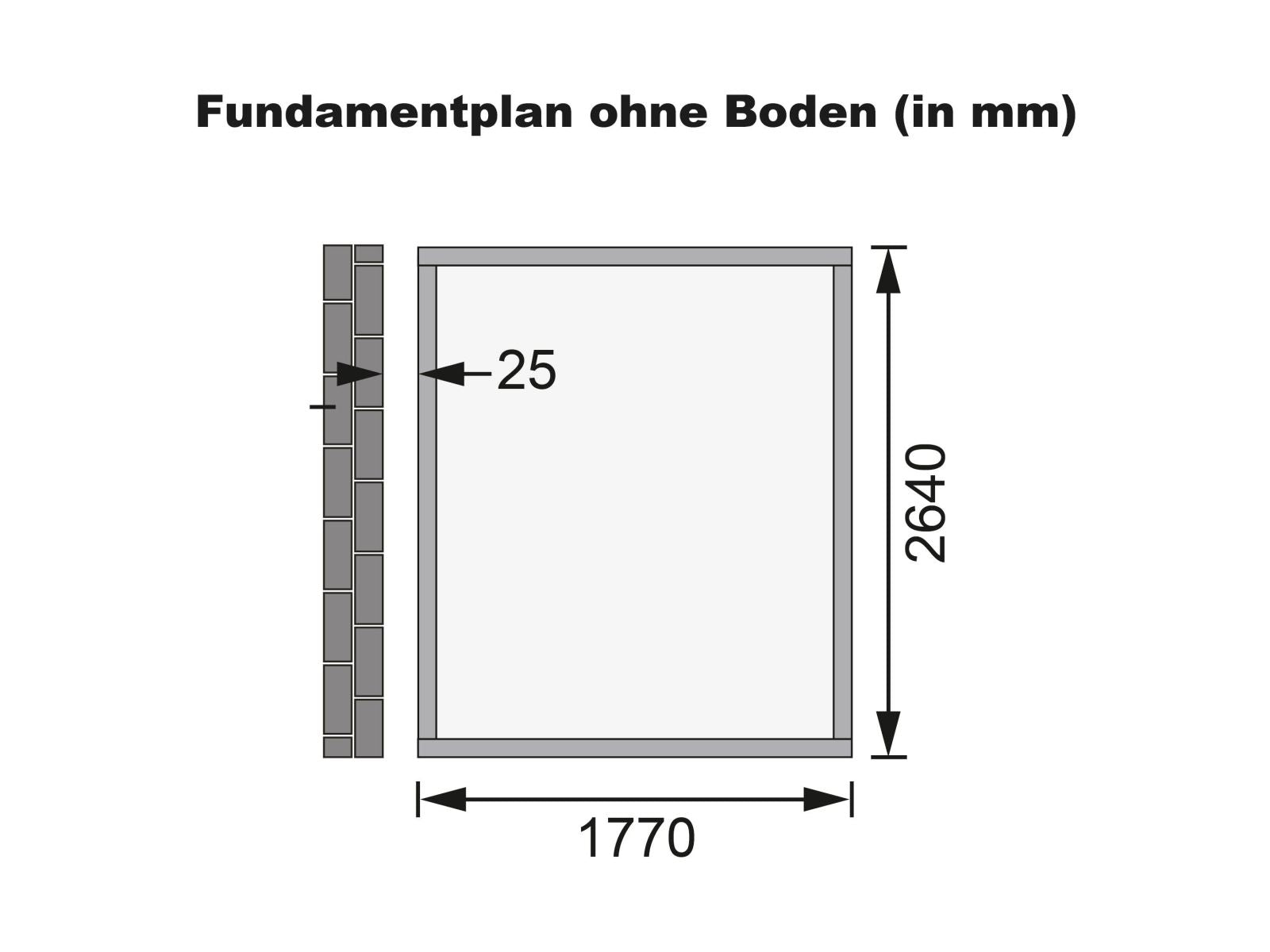 Karibu Gartenhaus Wandlitz 3 terragrau 19 mm