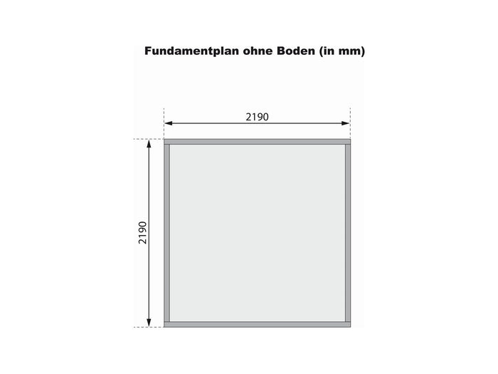Karibu Gartenhaus Bastrup 3 natur